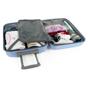 Juego De Maletas Pc Itaca Base Azul Azul Arcoiris