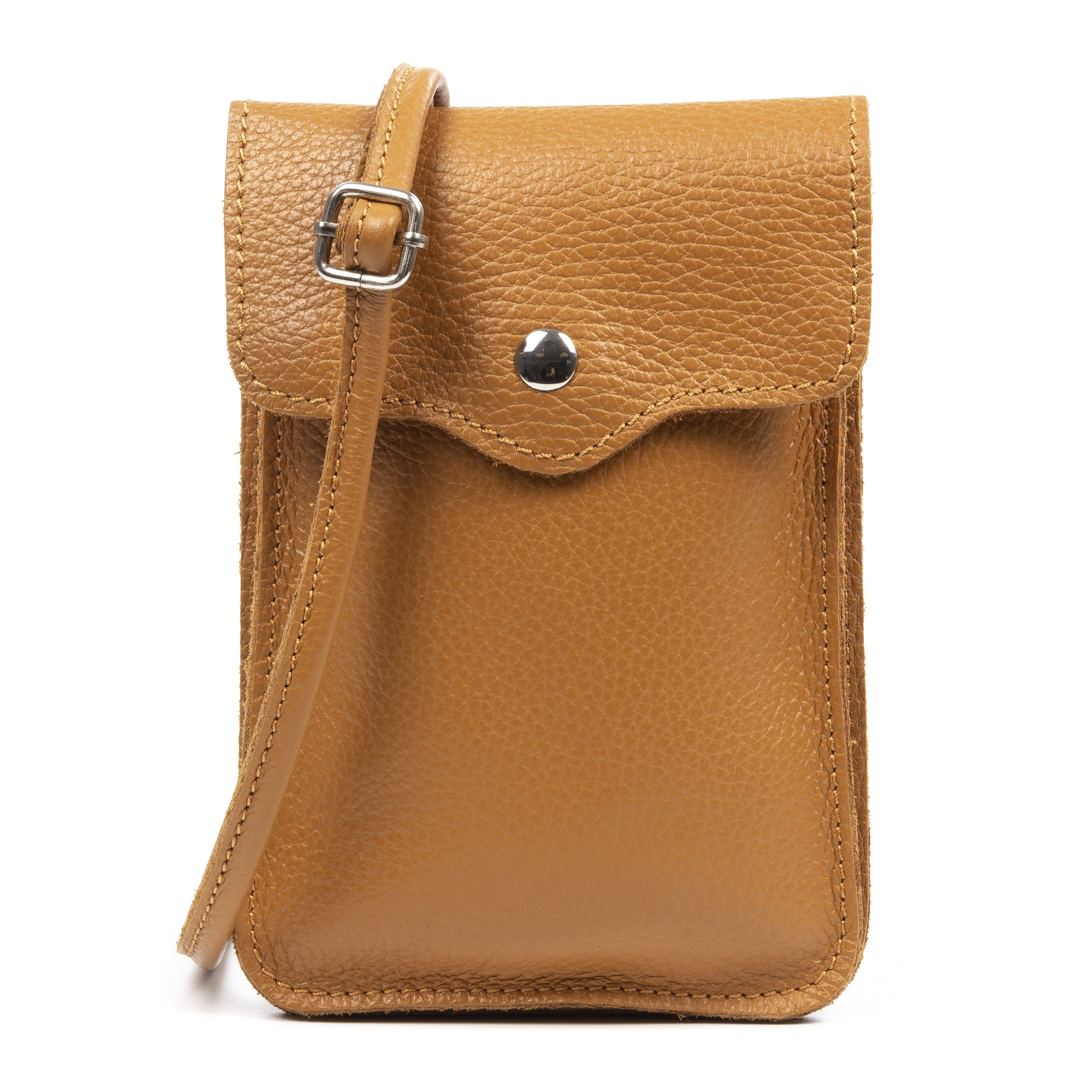 Albareto Bolso bandolera de mujer de piel auténtica acabado Dollaro