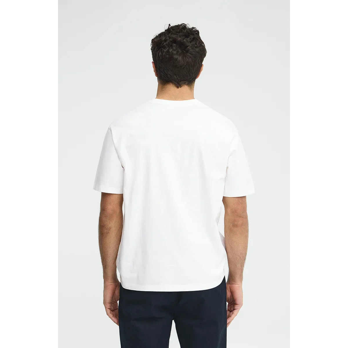 Camiseta blanca de corte relajado con logo engomado Polo Club