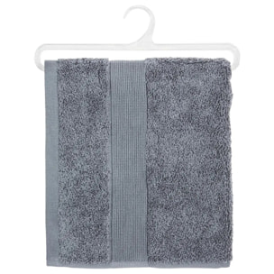 Serviette de toilette "Essentiel" - coton 450 gr/m² - gris anthracite 50x90 cm