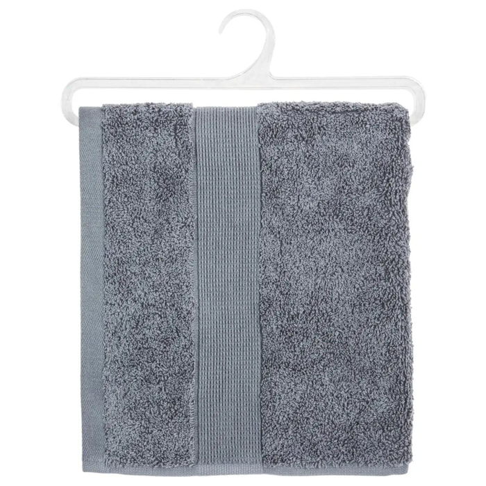 Serviette de toilette "Essentiel" - coton 450 gr/m² - gris anthracite 50x90 cm