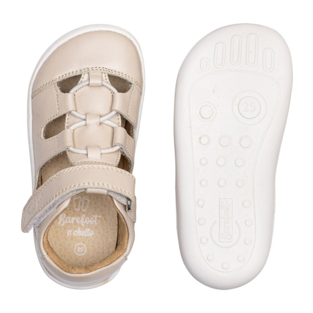 SANDALIA CERRADA BAREFOOT BEIGE – SUAVIDAD TOTAL
