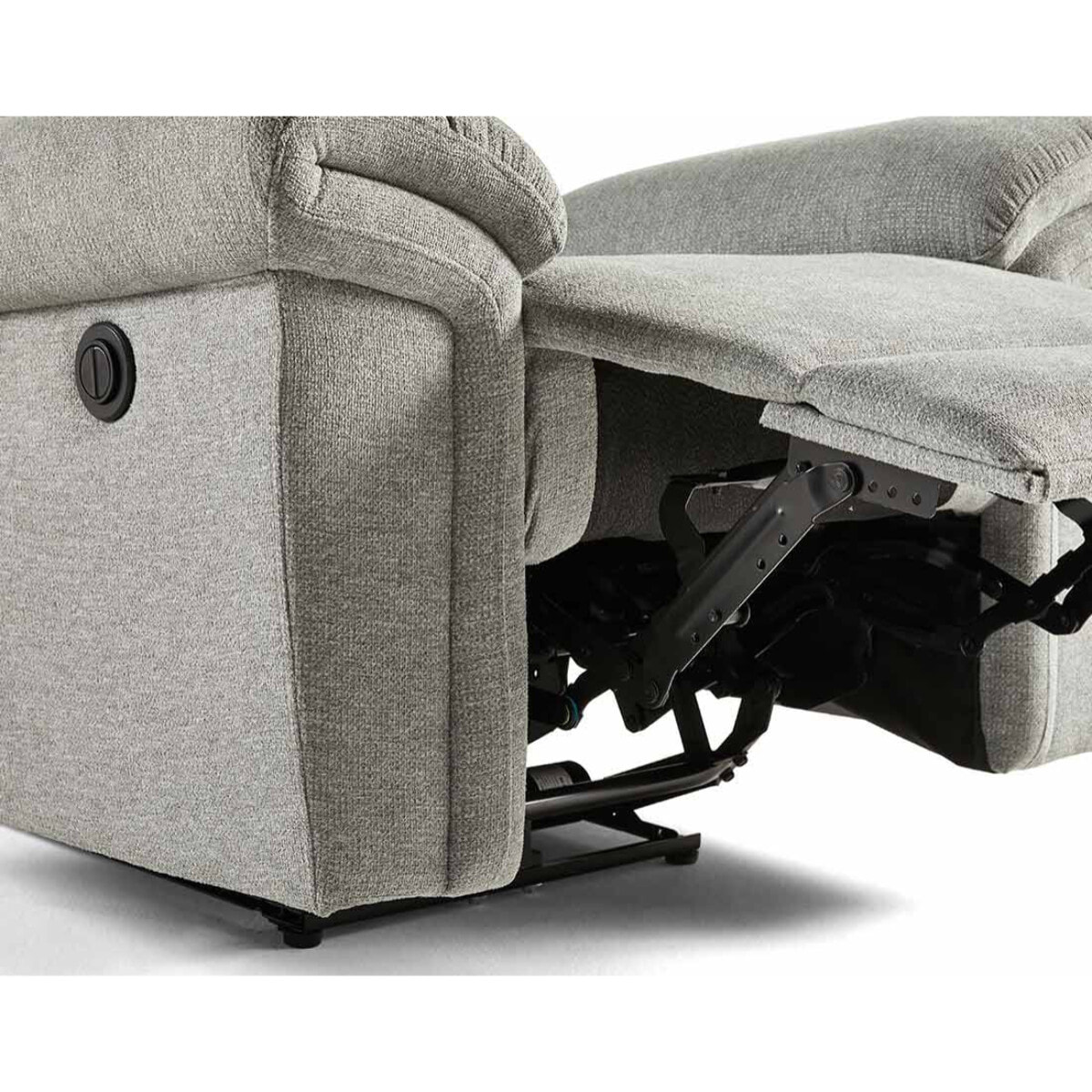 Jasmin - fauteuil relax électrique - en tissu - Gris clair