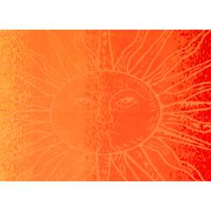 Telo Mare Jumbo Jacquard Disegno Jafar Arancio