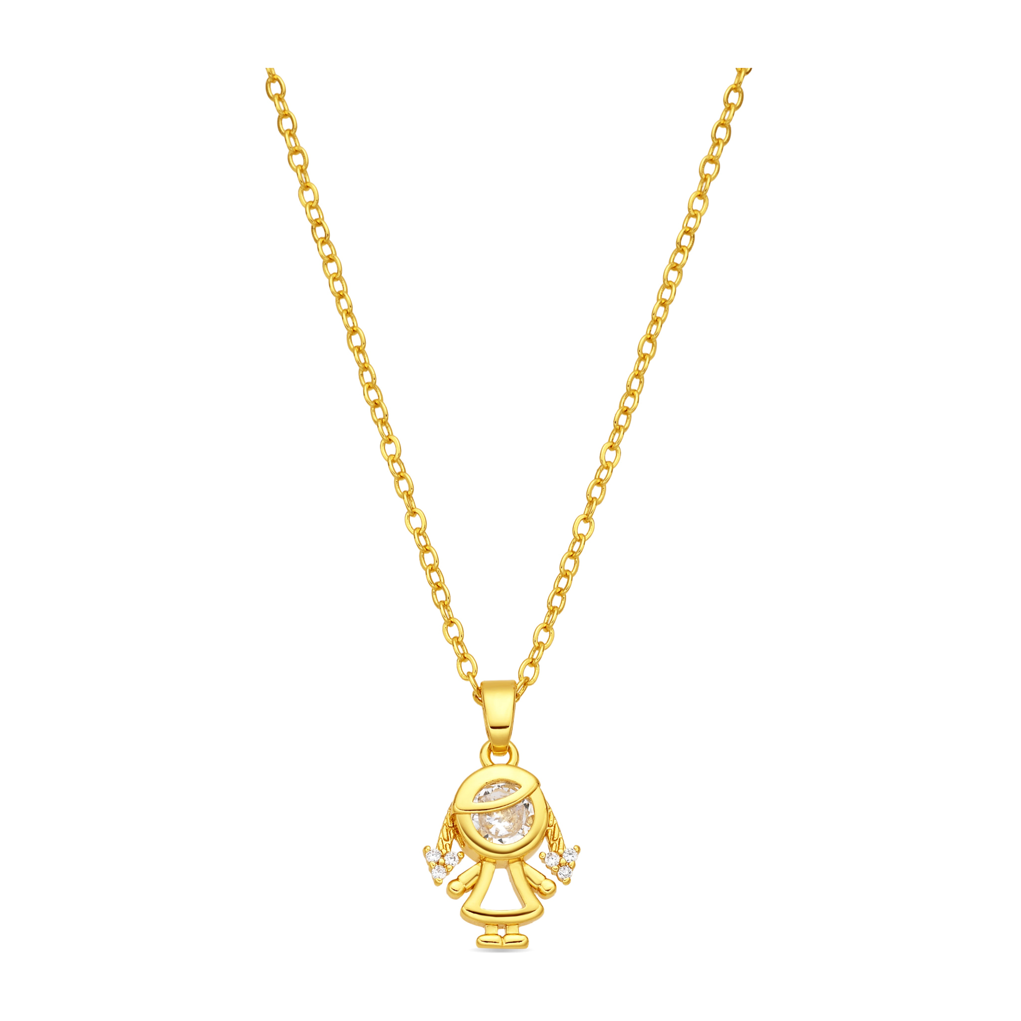 Collar Girl acabado oro amarillo 18k