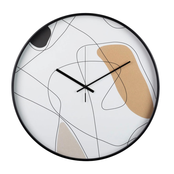 Reloj Pared Metal Negro 60x4,5x60 Cm