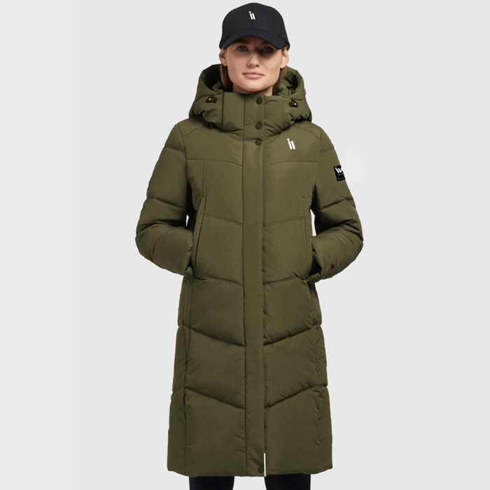 Chaqueta iwalk UrbanLong en color Caqui