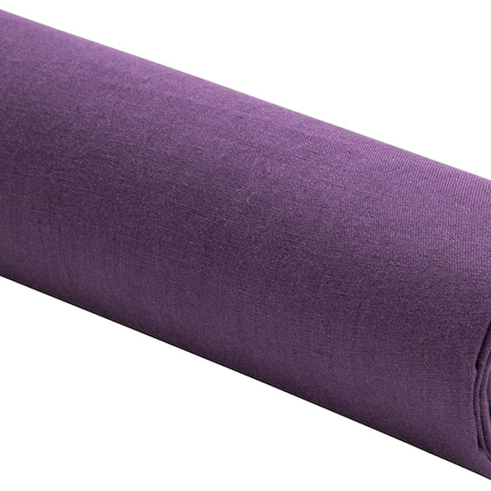 Drap Housse - Bonnet:40cm 100%lin LavÉ Prune
