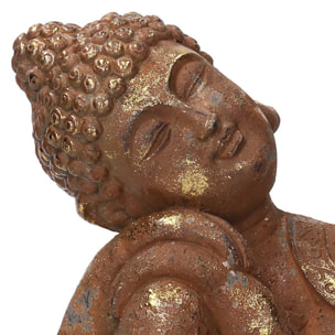 Buddha in resina bronzo cm25,4x25,2h34,6