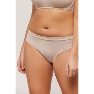 Mutandine hipster in cotone biologico beige