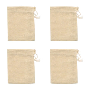 Lot de 4 sachets réemployables pour thé ou infusion Fackelmann