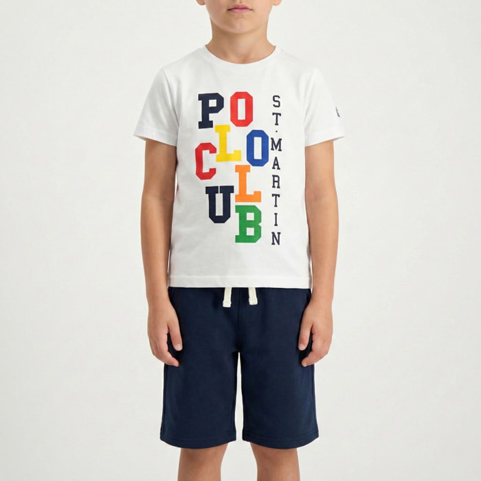 Set t-shirt e bermuda jersey