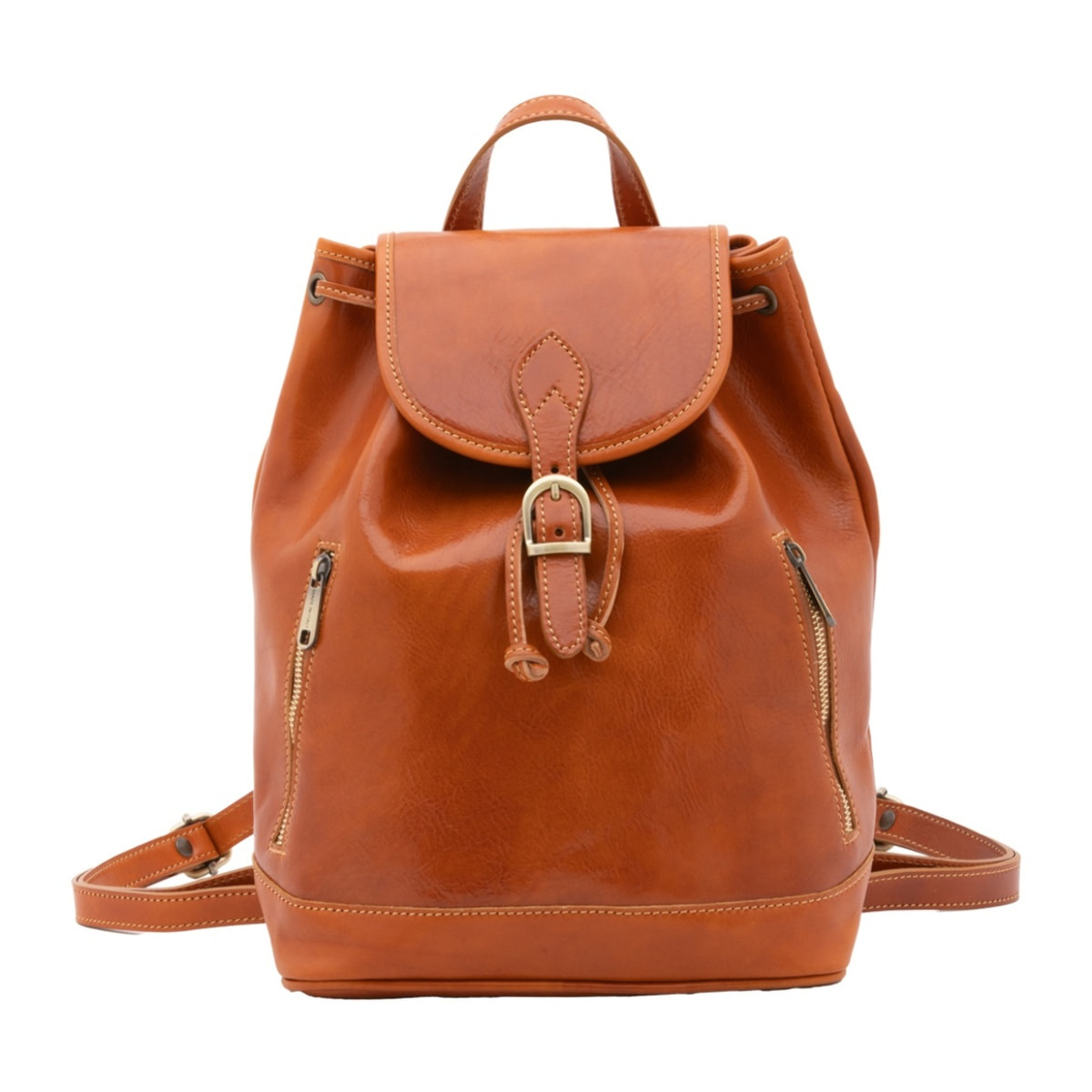 Borsa a spalla da donna - Modello False - 100% pelle artigianale - 25.0 x 32.0 x 14.0 cm