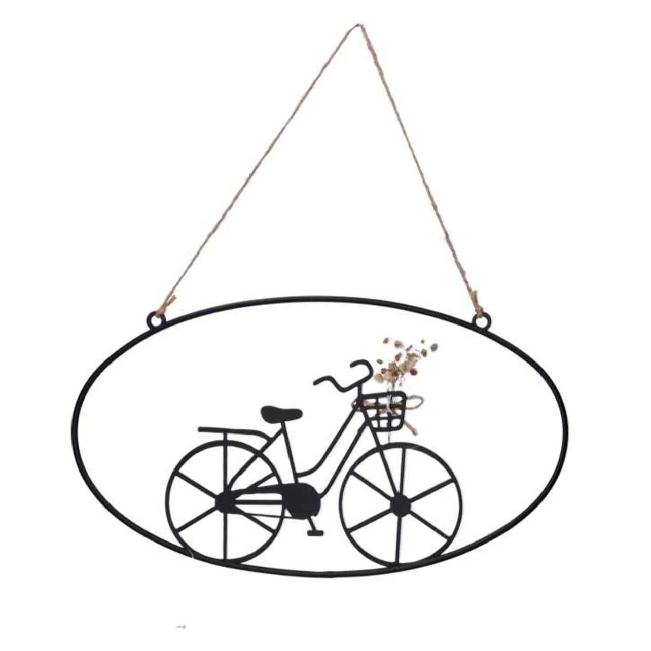 Bicicletta in metallo nero cm30x16,5