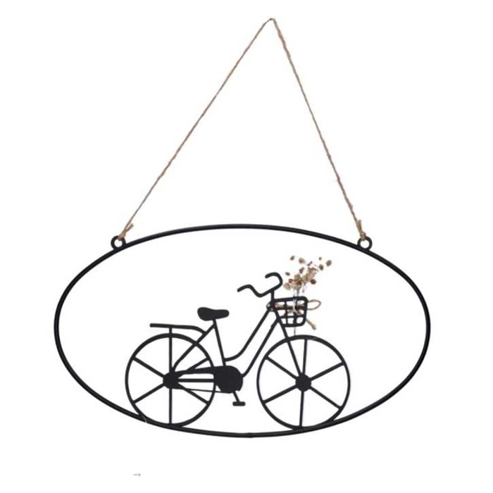 Bicicletta in metallo nero cm30x16,5