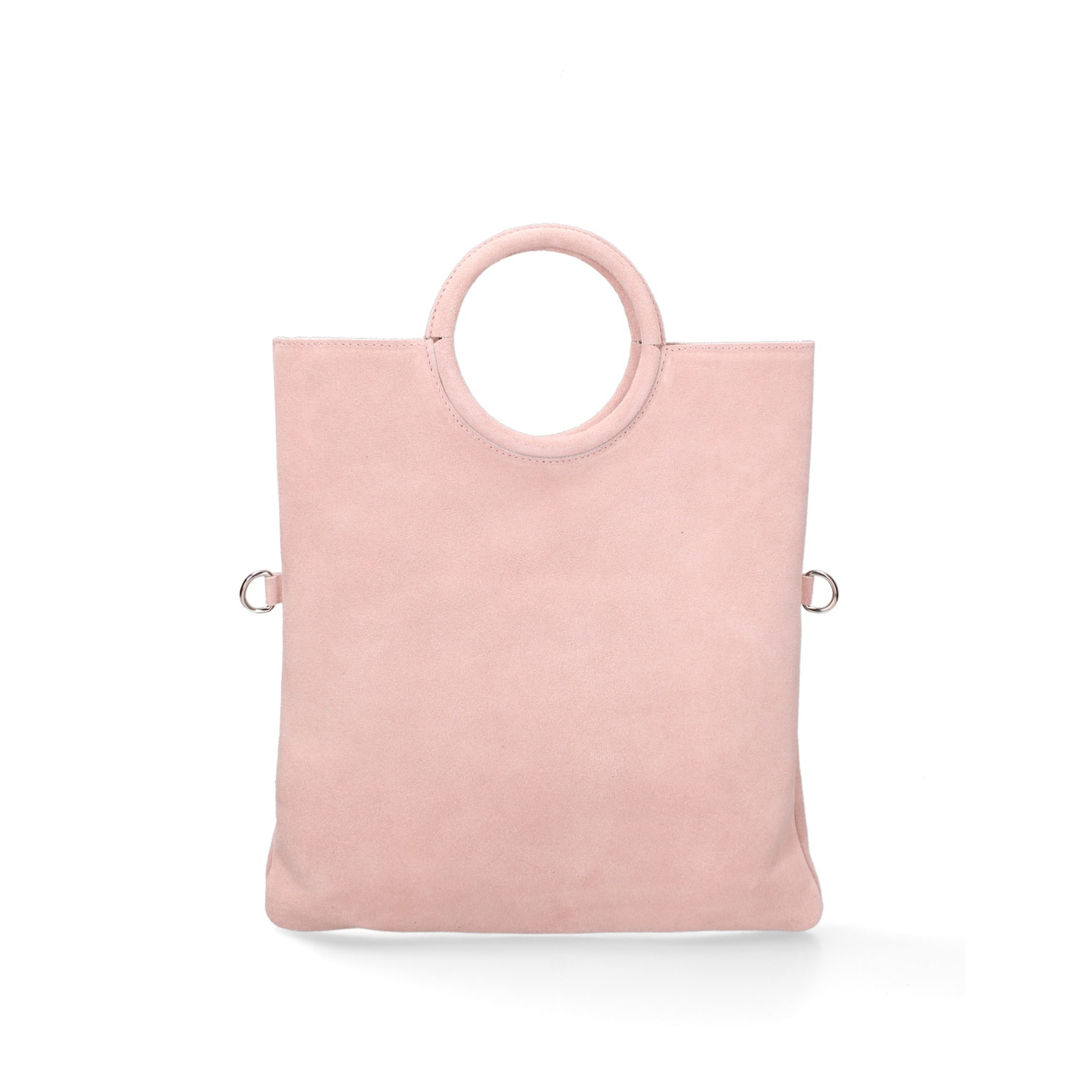 Borsa a mano da donna Made in Italy - Modello Zelia - Pelle scamosciata - 29.0 x 30.0 x 1.0 cm