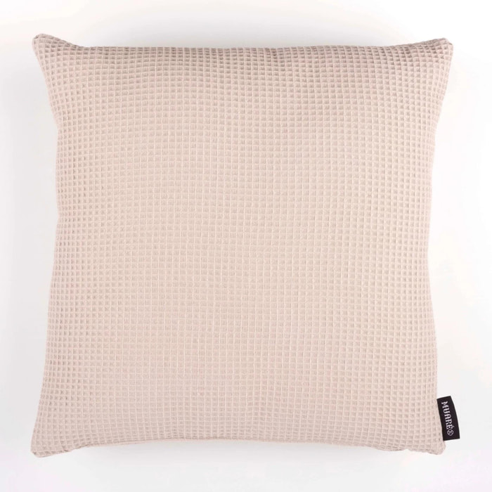 Housse de coussin Waffle Rose 50x50 cm