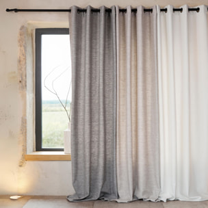 Rideau thermique semi-occultant bouclette - Beige