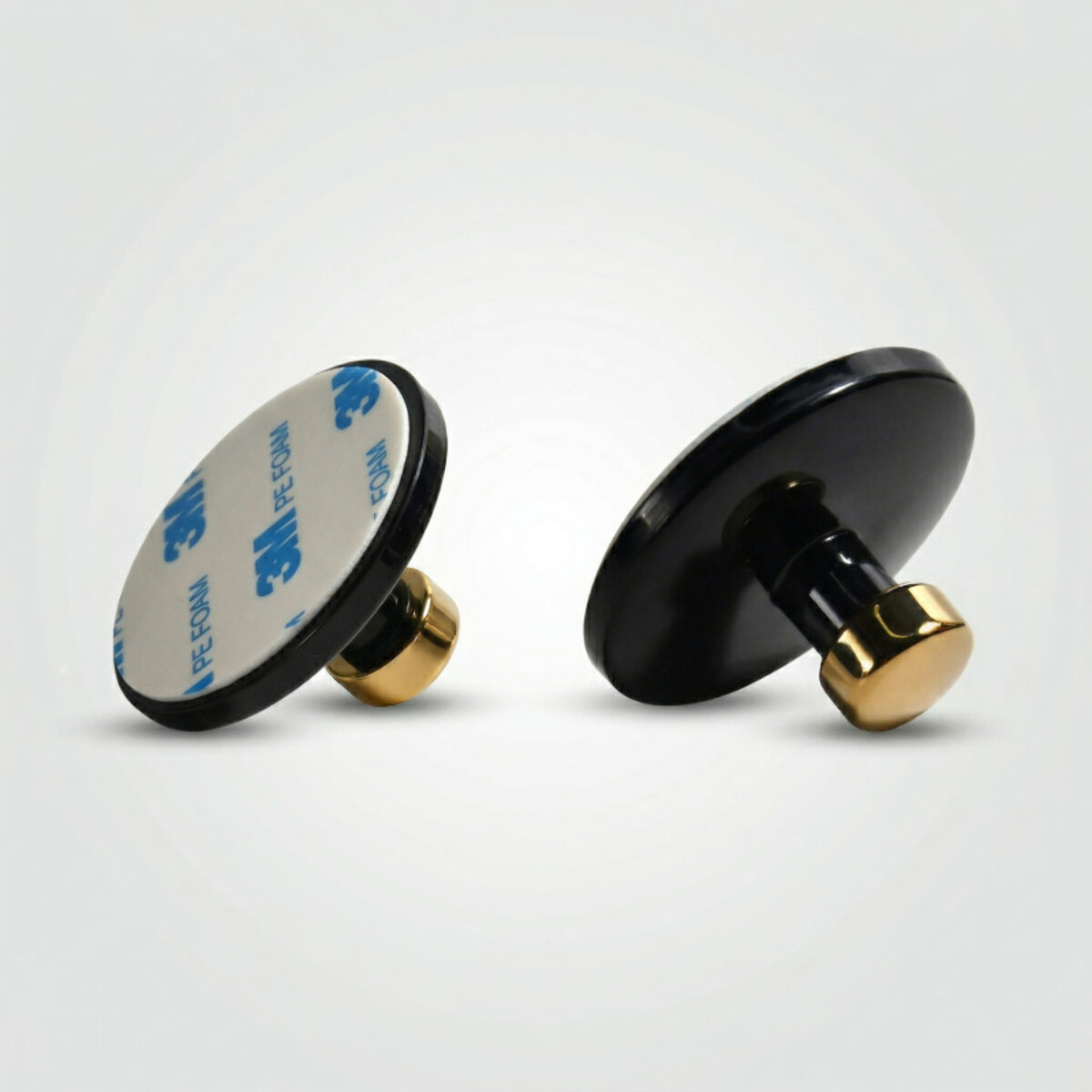 Crochet mural pour serviette BOWL Noir & doré Spirella