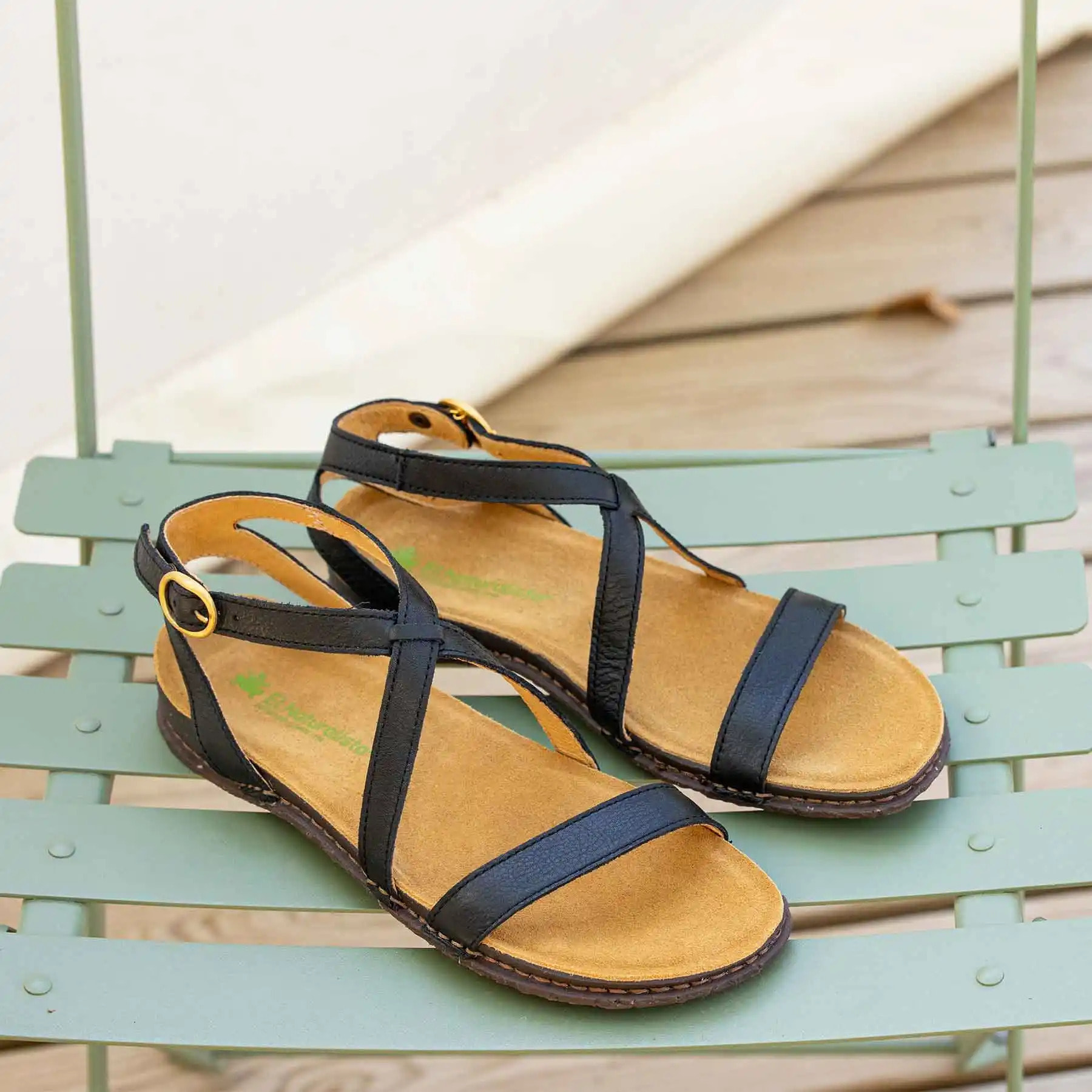 Sandalias N5802 SOFT NAPPA CREAM/PANGLAO color Cream