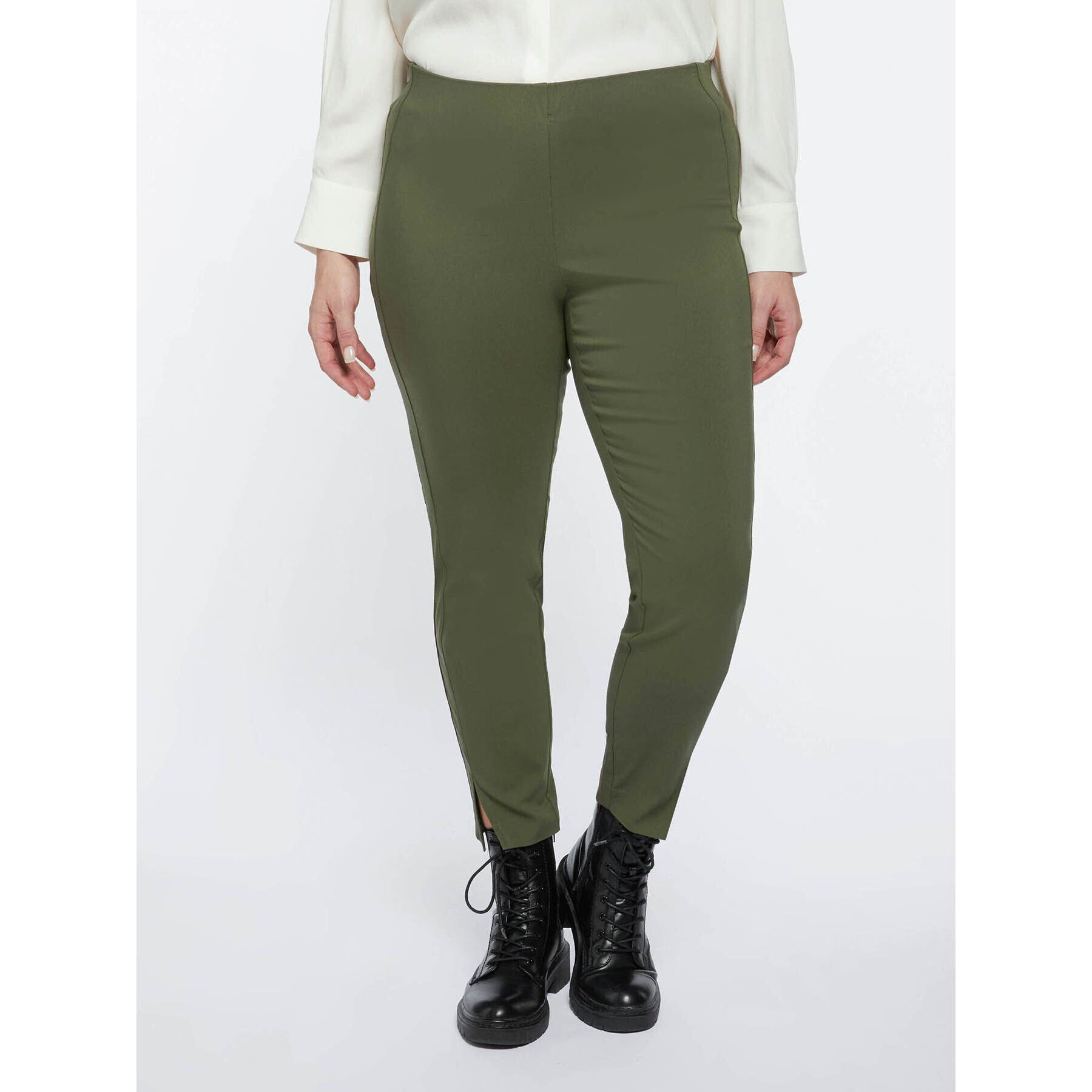 Fiorella Rubino - Pantaloni skinny con inserti laterali - Verde