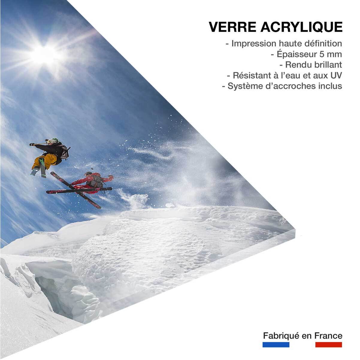 Tableau sport Jumping ski Tableau plexiglas