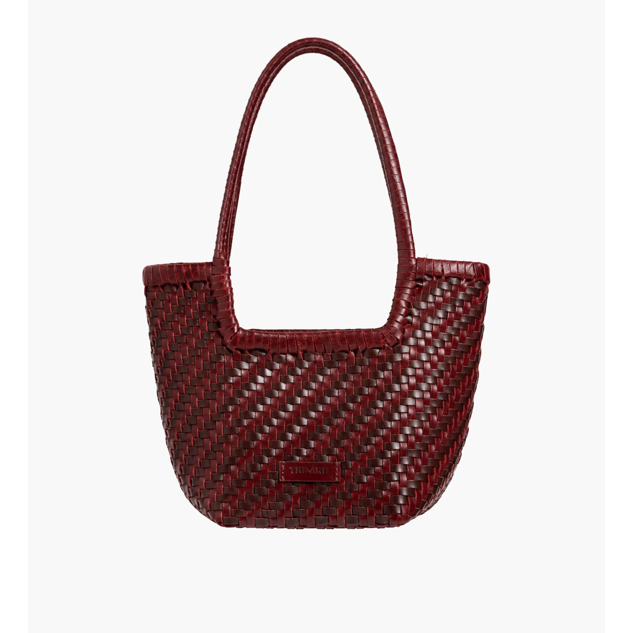 Bolso de mano de mujer de piel trenzada