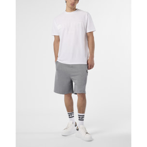 PHILIPP PLEIN Round Neck T-Shirt Jacquard Hexagon Line