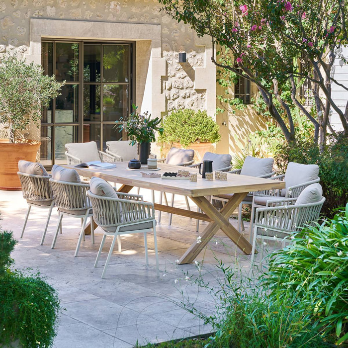 Table de jardin 10 places Xenia eucalyptus