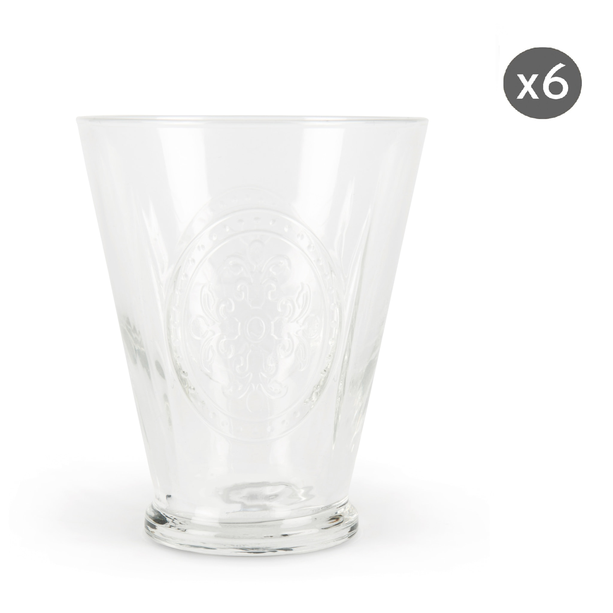 Set 6 bicchieri Excelsa – Victoria, Vetro Trasparente