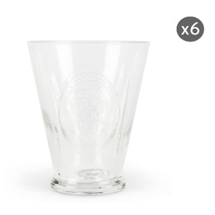 Set 6 bicchieri Excelsa – Victoria, Vetro Trasparente