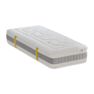 Ensemble Matelas Memoire de forme Grand Hotel avec sommier en bois