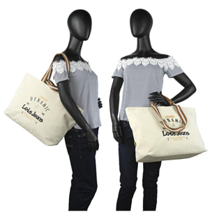 Bolso Shopper-Tote Lois Dynamic Beige