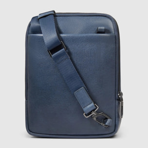 Piquadro Borsello in pelle porta iPad®mini con tasca per AirPods® e protezione RFID