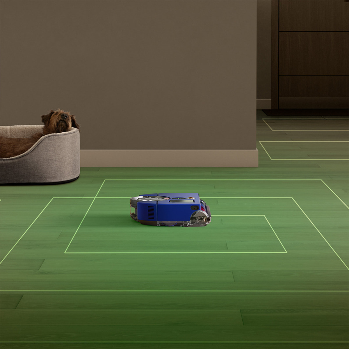 Robot aspirateur Dyson 360 Vis Nav™ Bleu/Nickel