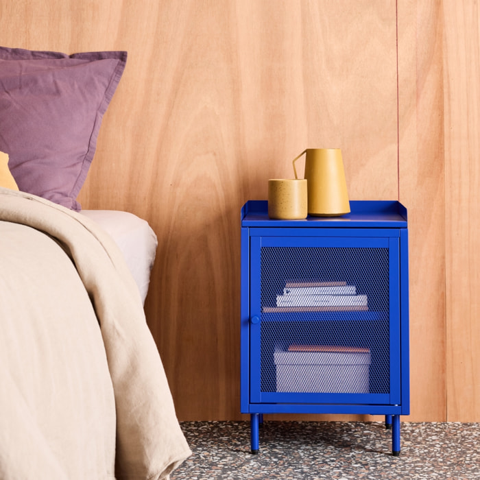 Table de chevet industrielle métal 1 porte  OHIO