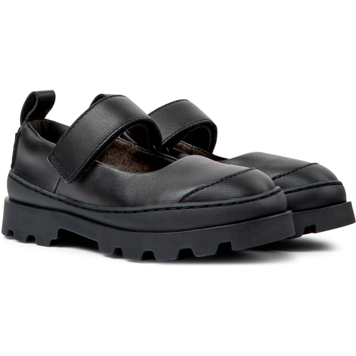 Bailarinas - CAMPER Brutus - Negro - Piel lisa / Tejido técnico