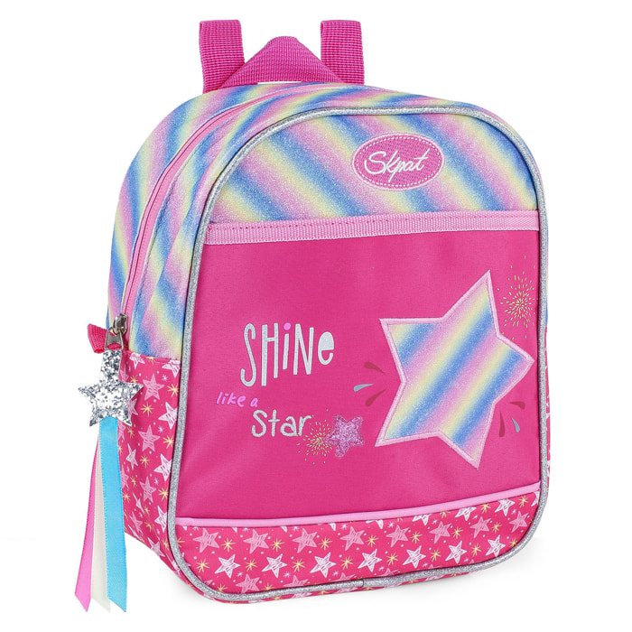 Mochila Skpat Shine Like A Star Fucsia
