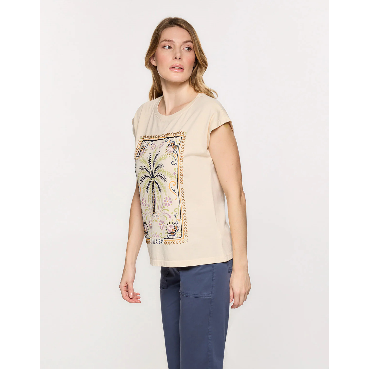 Camiseta Manga Corta Beige - Joei
