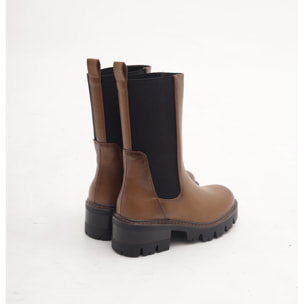 STIVALETTO ELASTICO GRANDE CUOIO