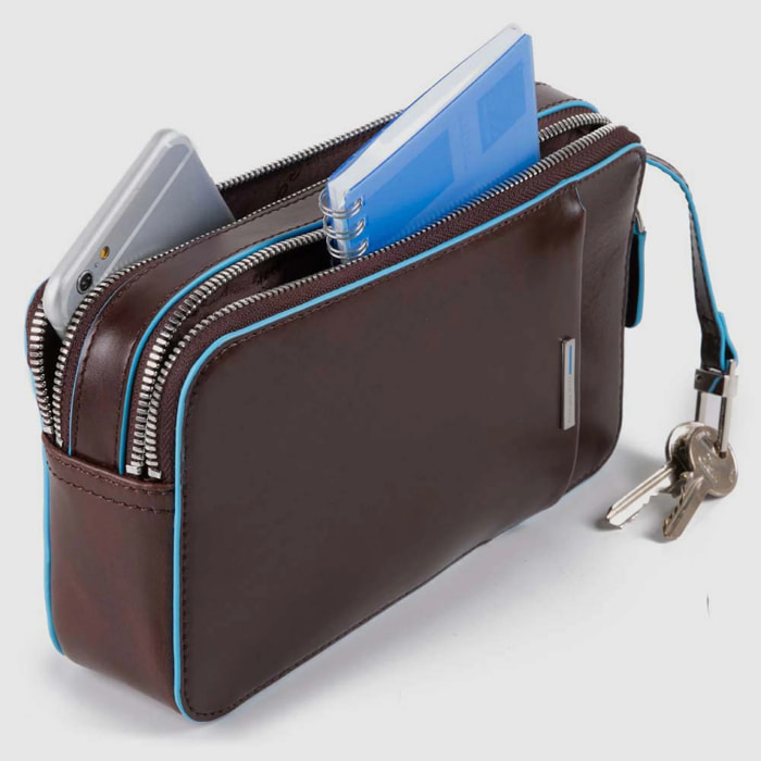 Piquadro Pochette con tasca frontale