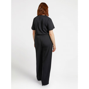 Fiorella Rubino - Tuta jumpsuit con zip davanti - Nero