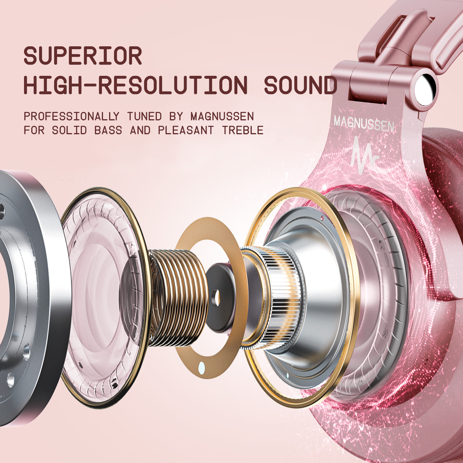 Auriculares MAGNUSSEN H6 - oro rosa