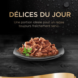 SHEBA Délices du Jour 90 Sachets poulet dinde en sauce pour chat 50g (15x6)