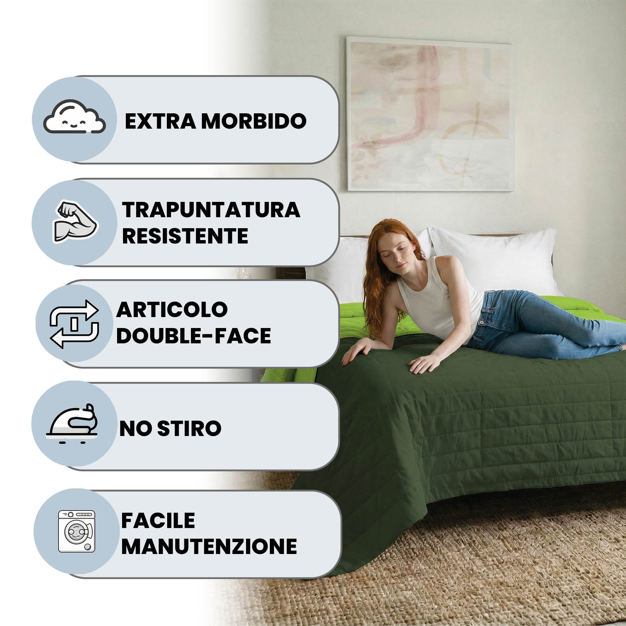 TRAPUNTINO ESTIVO ELEGANT SINGOLO, BICOLORE