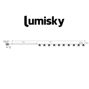 Guirlande solaire LINA 10 LED 8M