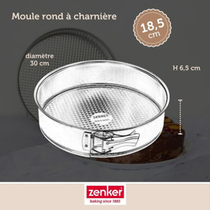 Set pâtisserie avec moule à manqué, 2 bols à mixer, verre mesureur et spatule Zenker