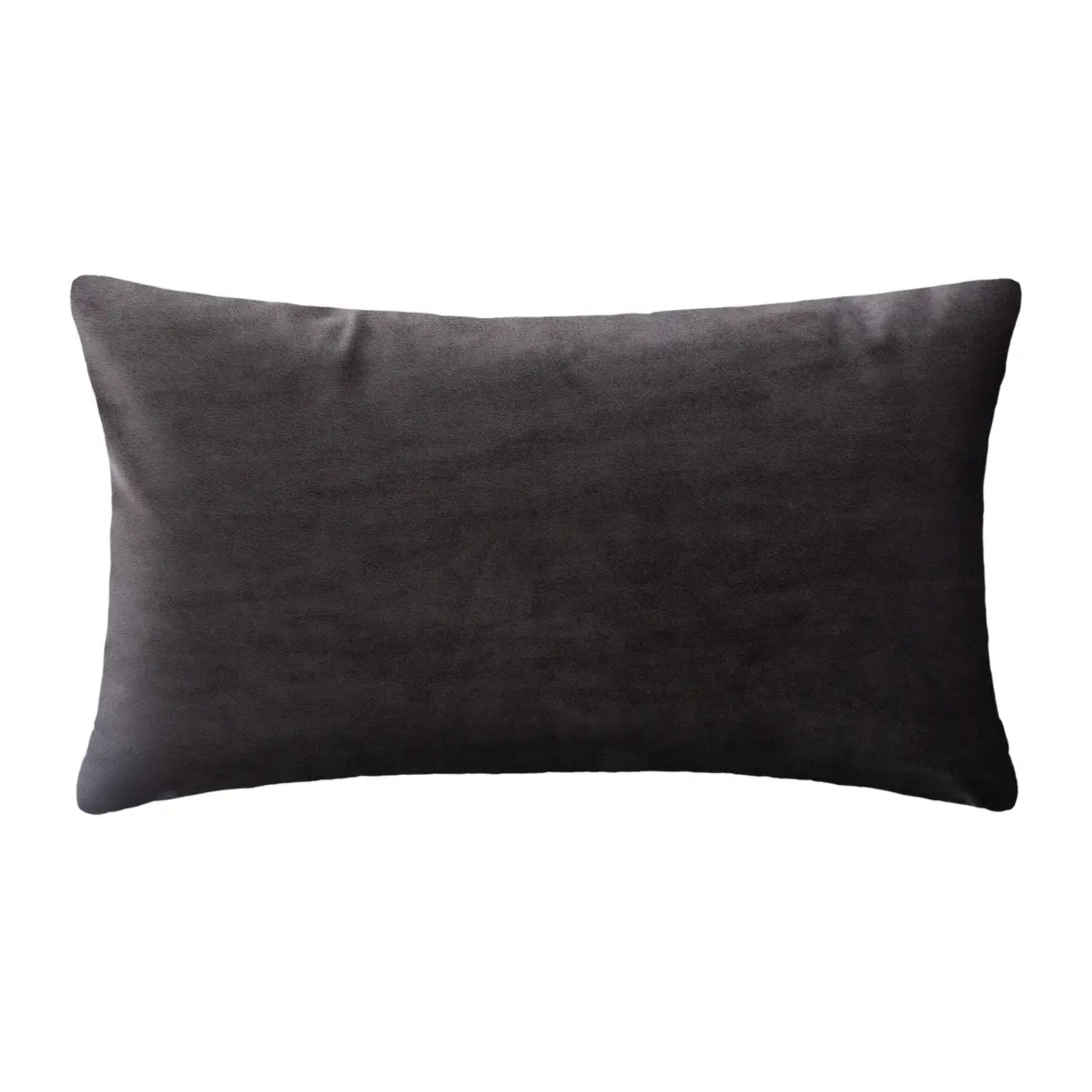 Coussin "Tropic" en velours gris et doré 30x50cm