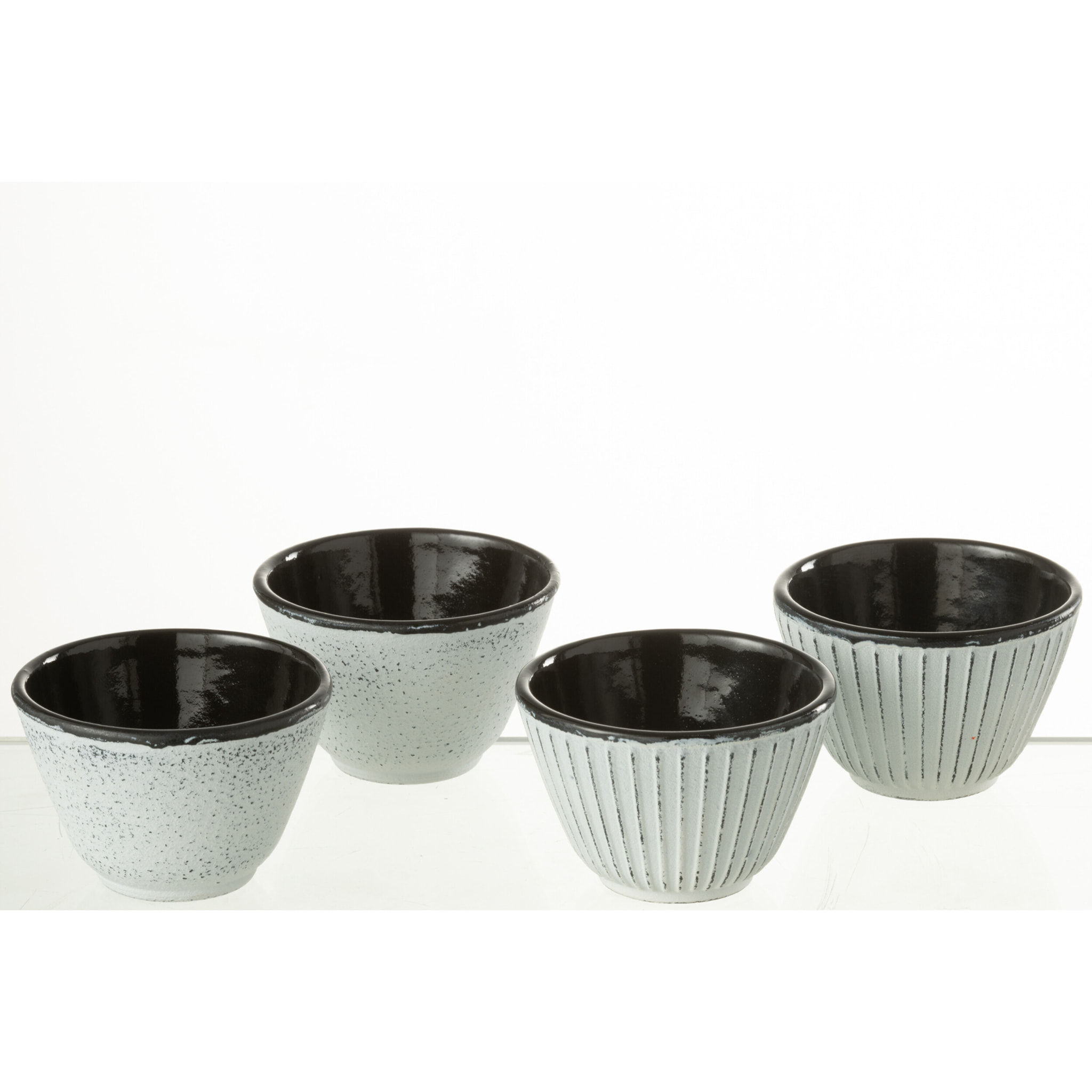 J-Line tasse - métal - blanc - 2 boîtes de 2 pcs