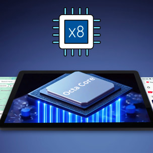 Tablet T30 PLUS 2.4G+5G WiFi 6. SO Android 14. Pantalla 10,95” 1280x800px. 6GB RAM + 6GB Virtual + 128GB. Doble cámara 5 + 13mpx.